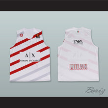 Load image into Gallery viewer, Olimpia Milano Milan Italy White Basketball Jersey