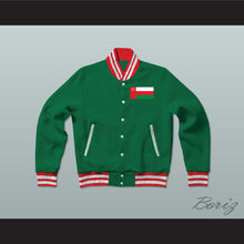 Load image into Gallery viewer, Oman Varsity Letterman Jacket-Style Sweatshirt