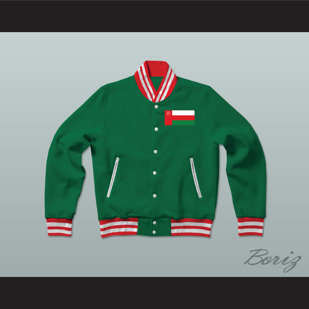 Oman Varsity Letterman Jacket-Style Sweatshirt