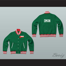 Load image into Gallery viewer, Oman Varsity Letterman Jacket-Style Sweatshirt