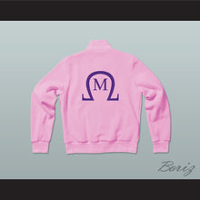 Load image into Gallery viewer, Omega Mu Sorority Varsity Letterman Jacket-Style Sweatshirt