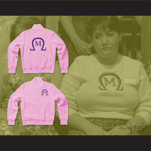 Load image into Gallery viewer, Omega Mu Sorority Varsity Letterman Jacket-Style Sweatshirt