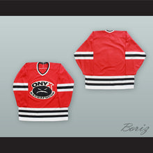 Load image into Gallery viewer, Onyx Bacdafucup Red Hockey Jersey