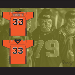 Orc Fogteeth 33 Orange Football Jersey