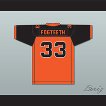 Load image into Gallery viewer, Orc Fogteeth 33 Orange/Black Football Jersey