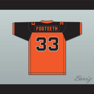 Orc Fogteeth 33 Orange/Black Football Jersey