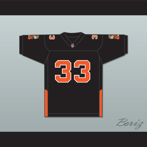 Orc Fogteeth 33 Black Football Jersey with Patches