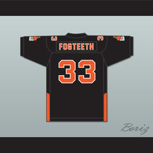 Load image into Gallery viewer, Orc Fogteeth 33 Black Football Jersey with Patches