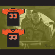 Load image into Gallery viewer, Orc Fogteeth 33 Black/Orange Football Jersey with Patches