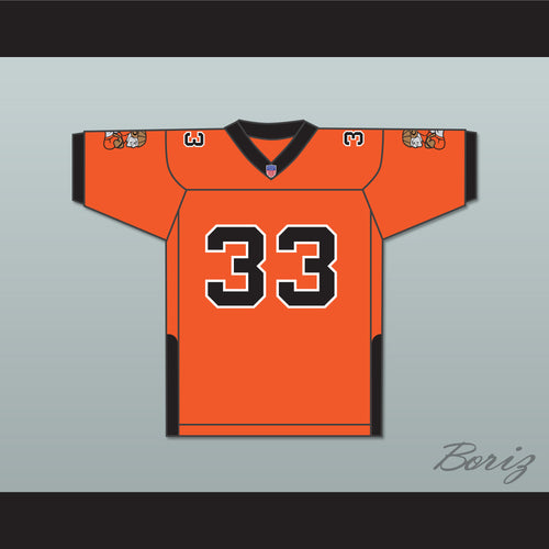 Orc Fogteeth 33 Orange Football Jersey with Patches