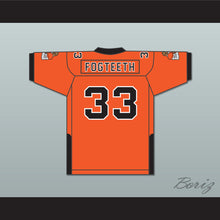 Load image into Gallery viewer, Orc Fogteeth 33 Orange Football Jersey with Patches
