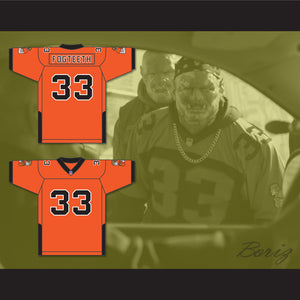 Orc Fogteeth 33 Orange Football Jersey with Patches