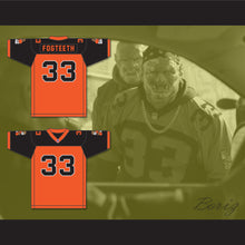 Load image into Gallery viewer, Orc Fogteeth 33 Orange/Black Football Jersey with Patches