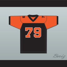Load image into Gallery viewer, Orc Fogteeth 79 Black/Orange Football Jersey Bright