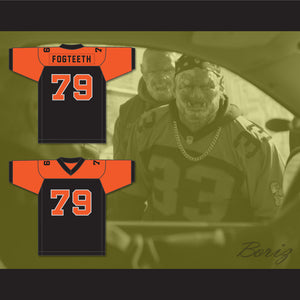 Orc Fogteeth 79 Black/Orange Football Jersey Bright