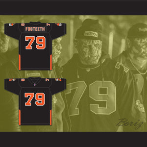 Orc Fogteeth 79 Black Football Jersey with Patches