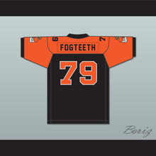 Load image into Gallery viewer, Orc Fogteeth 79 Black/Orange Football Jersey with Patches