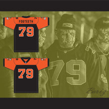 Load image into Gallery viewer, Orc Fogteeth 79 Black/Orange Football Jersey with Patches