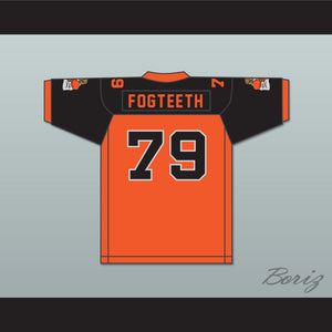 Orc Fogteeth 79 Orange/Black Football Jersey with Patches