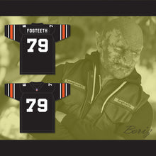 Load image into Gallery viewer, Orc Fogteeth 79 Black Football Jersey with Patch
