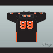 Load image into Gallery viewer, Orc Fogteeth Dorghu 99 Black Football Jersey with Patches