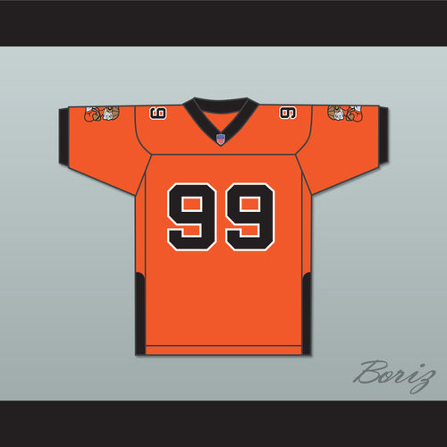 Orc Fogteeth Dorghu 99 Orange Football Jersey with Patches
