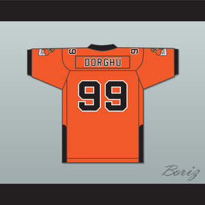 Orc Fogteeth Dorghu 99 Orange Football Jersey with Patches