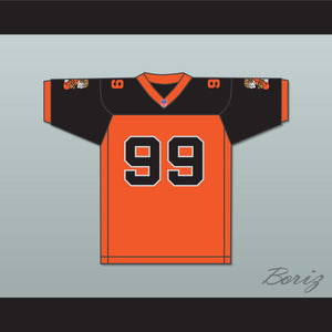 Orc Fogteeth Dorghu 99 Orange/Black Football Jersey with Patches