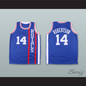 Oscar Robertson 14 Cincinnati Royals Blue Basketball Jersey