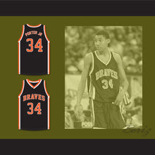Load image into Gallery viewer, Otto Porter Jr. 34 Scott County Central High School Braves Black Basketball Jersey 2