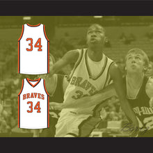 Load image into Gallery viewer, Otto Porter Jr. 34 Scott County Central High School Braves White Basketball Jersey 1