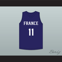 Load image into Gallery viewer, Ousmane Dieng 11 France Navy Blue Basketball Jersey 2