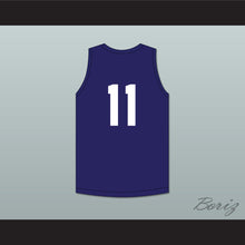 Load image into Gallery viewer, Ousmane Dieng 11 France Navy Blue Basketball Jersey 1