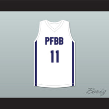 Load image into Gallery viewer, Ousmane Dieng 11 PFBB Pole France BasketBall White Basketball Jersey 2