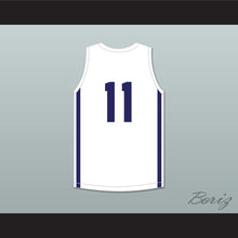 Load image into Gallery viewer, Ousmane Dieng 11 PFBB Pole France BasketBall White Basketball Jersey 1