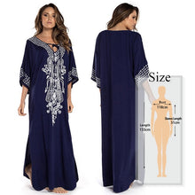 Load image into Gallery viewer, Oversize Kaftan Beach Cover up Pareos de Playa Mujer Beach Wear Oversize Bikini Cover up Robe Plage Sarong Beach Tunic #Q877