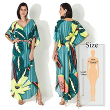 Load image into Gallery viewer, Oversize Kaftan Beach Cover up Pareos de Playa Mujer Beach Wear Oversize Bikini Cover up Robe Plage Sarong Beach Tunic #Q877