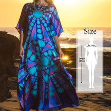 Load image into Gallery viewer, Oversize Kaftan Beach Cover up Pareos de Playa Mujer Beach Wear Oversize Bikini Cover up Robe Plage Sarong Beach Tunic #Q877