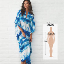 Load image into Gallery viewer, Oversize Kaftan Beach Cover up Pareos de Playa Mujer Beach Wear Oversize Bikini Cover up Robe Plage Sarong Beach Tunic #Q877