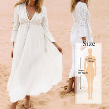 Load image into Gallery viewer, Oversize Kaftan Beach Cover up Pareos de Playa Mujer Beach Wear Oversize Bikini Cover up Robe Plage Sarong Beach Tunic #Q877