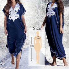 Load image into Gallery viewer, Oversize Kaftan Beach Cover up Pareos de Playa Mujer Beach Wear Oversize Bikini Cover up Robe Plage Sarong Beach Tunic #Q877