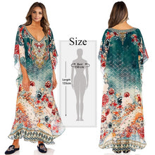 Load image into Gallery viewer, Oversize Kaftan Beach Cover up Pareos de Playa Mujer Beach Wear Oversize Bikini Cover up Robe Plage Sarong Beach Tunic #Q877