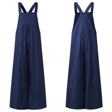 Load image into Gallery viewer, Oversized Women Wide Leg Pants Celmia 2020 Summer Retro Jumpsuits Sleeveless Straps Overalls Female Casual Loose Solid Rompers