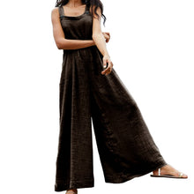 Load image into Gallery viewer, Oversized Women Wide Leg Pants Celmia 2020 Summer Retro Jumpsuits Sleeveless Straps Overalls Female Casual Loose Solid Rompers