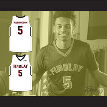 Load image into Gallery viewer, P. J. Washington 5 Findlay Prep White Basketball Jersey 2