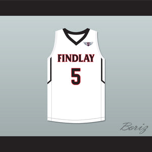 P. J. Washington 5 Findlay Prep White Basketball Jersey 1