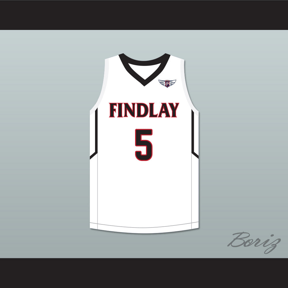 P. J. Washington 5 Findlay Prep White Basketball Jersey 1