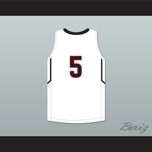 P. J. Washington 5 Findlay Prep White Basketball Jersey 1