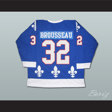 Load image into Gallery viewer, Paul Brousseau 32 Quebec Nordiques Hockey Jersey