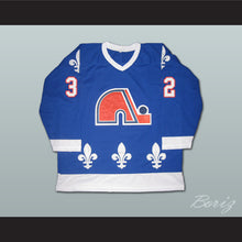 Load image into Gallery viewer, Paul Brousseau 32 Quebec Nordiques Hockey Jersey